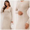 Vestido Manga Larga | Corte A-Line Slim Fit