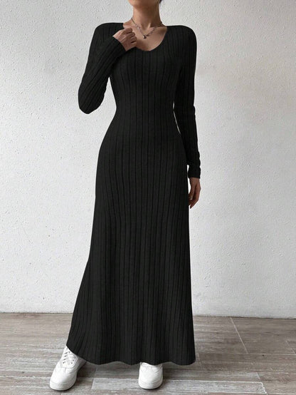 Vestido Manga Larga | Corte A-Line Slim Fit